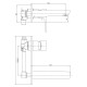 BRECLAV VR-05245 смеситель настенный для раковины, хром, IMPRESE