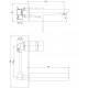 BRECLAV VR-05245W смеситель настенный для раковины, хром/белый, IMPRESE