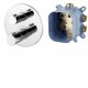 CENTRUM VRB-15400Z смеситель для ванны, термостат, скрытый монтаж (1 потребитель), форма R, IMPRESE
