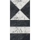 Плитка SG565402R БЬЯНКО НЕРО ЧЕРНЫЙ БЕЛЫЙ лаппатированный обрезной (600x1195), KERAMA MARAZZI