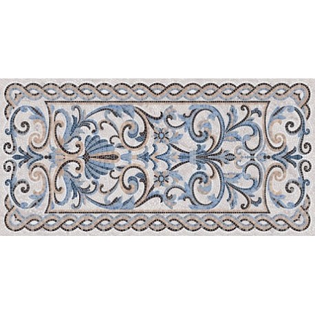 Плитка SG590902R МОЗАИКА СИНИЙ декорированный лаппатированный (1195x2385), KERAMA MARAZZI