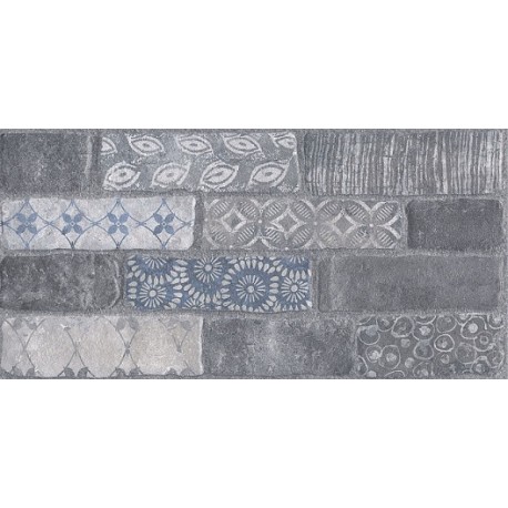 Плитка SG250900R КАМПАЛТО СЕРЫЙ декорированный обрезной (300x600), KERAMA MARAZZI