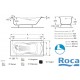 Ванна ROCA HAITI 160x80 cm